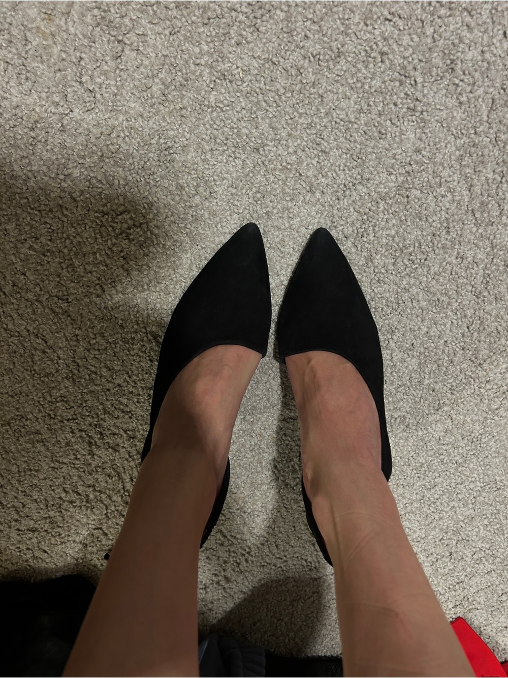 Nine West Black Pointed-Toe Heels